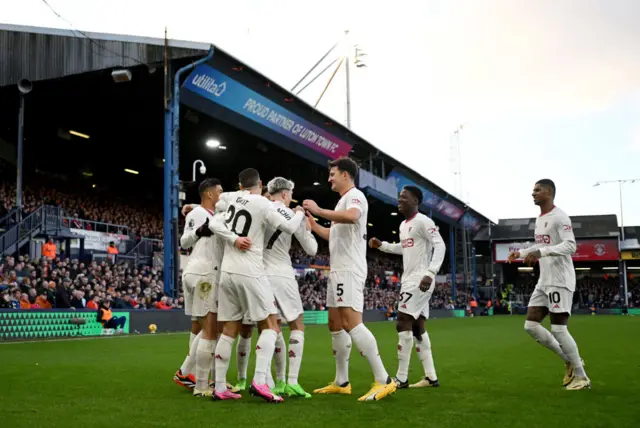 Manchester United celebrate