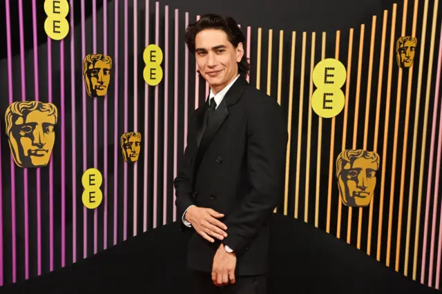 Enzo Vogrincic attends the 2024 EE BAFTA Film Awards