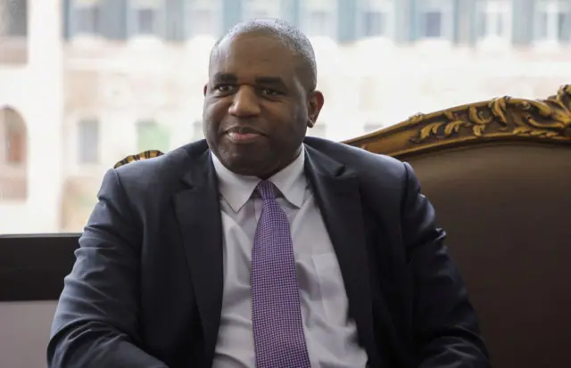 Shadow foreign secretary David Lammy