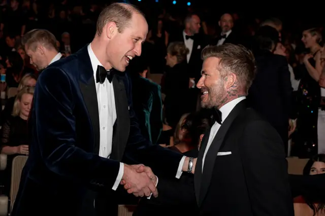 Prince William and David Beckham