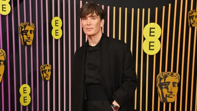 Cillian Murphy at the Baftas red carpet