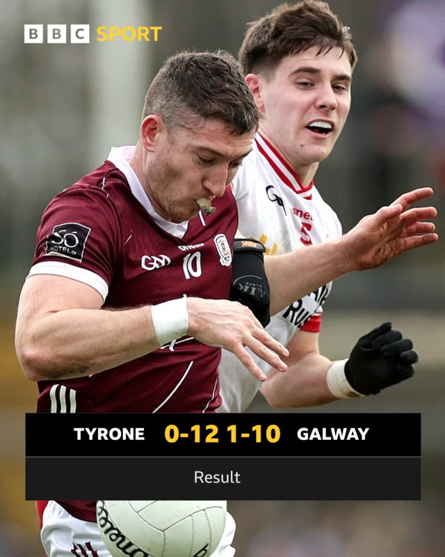 Tyrone 0-12 Galway 1-10