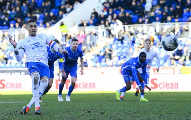 Penalty Rangers! James Tavernier buries from the spot