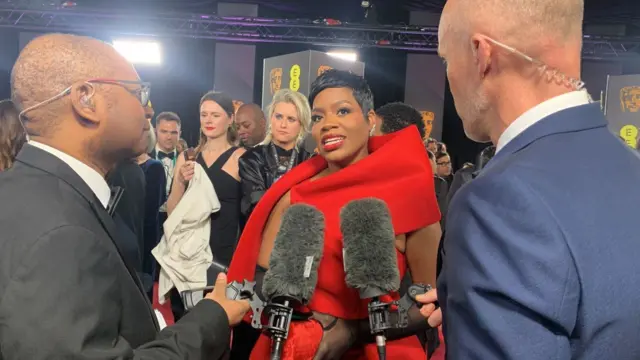 Fantasia Barrino interviewed on the Bafta red carpet