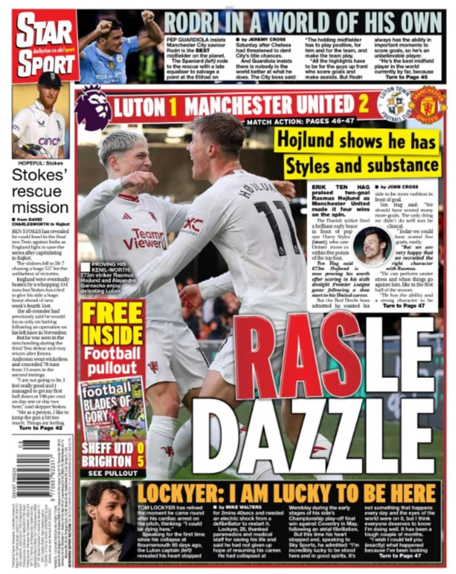 Daily Star back page