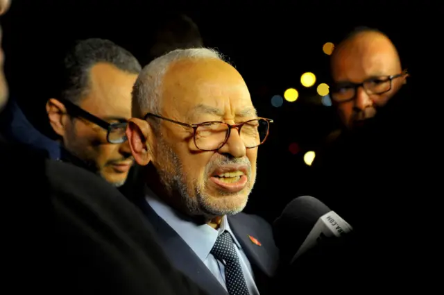 Rached Ghannouchi, head of the Tunisian Islamist Ennahda Party