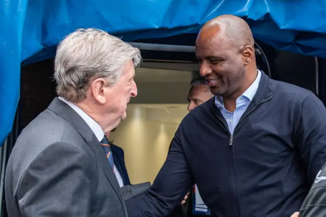 Roy Hodgson and Patrick Vieira