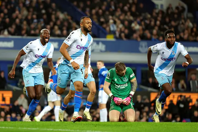 Jordan Ayew of Crystal Palace celebrates