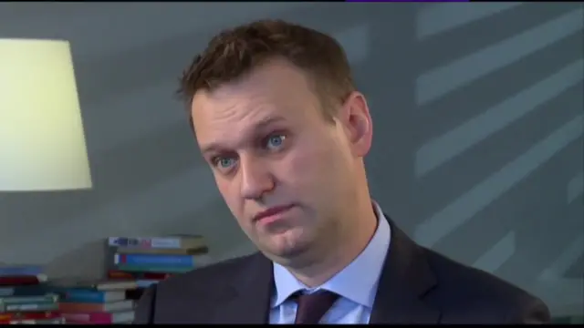 Alexei Navalny speaks to BBC HARDtalk in 2017