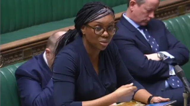 Badenoch speaks at the despatch box