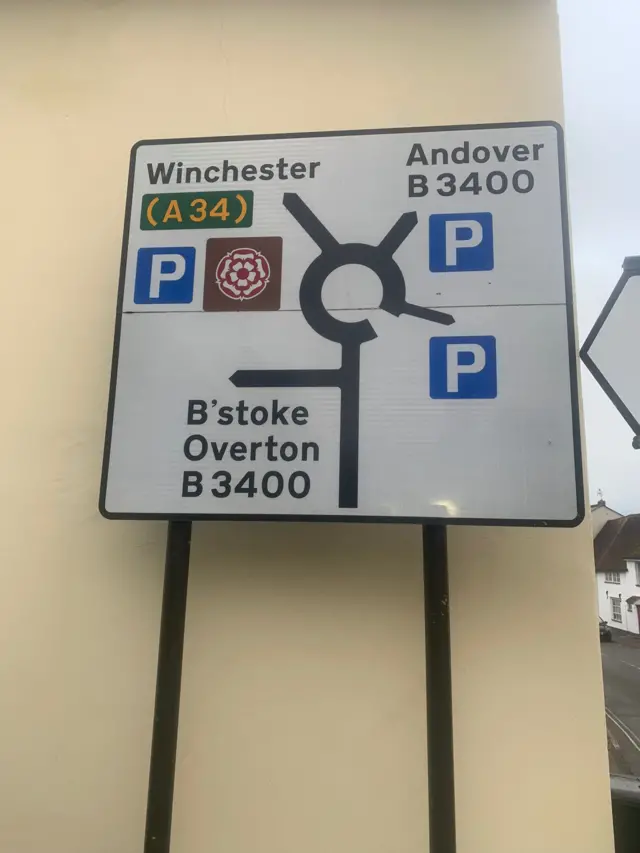 A road sign in Hampshire