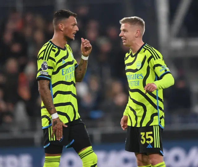 Ben White and Oleksandr Zinchenko