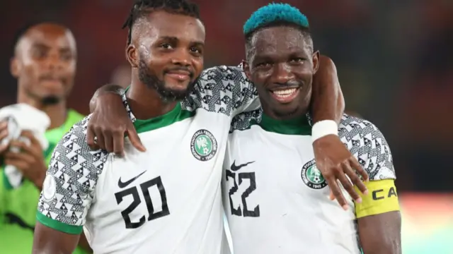 Chidozie Awaziem and Kenneth Omeruo of Nigeria at Afcon 2023