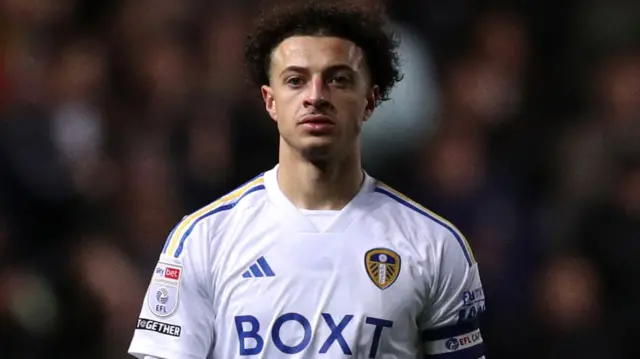 Ethan Ampadu playing for Leeds