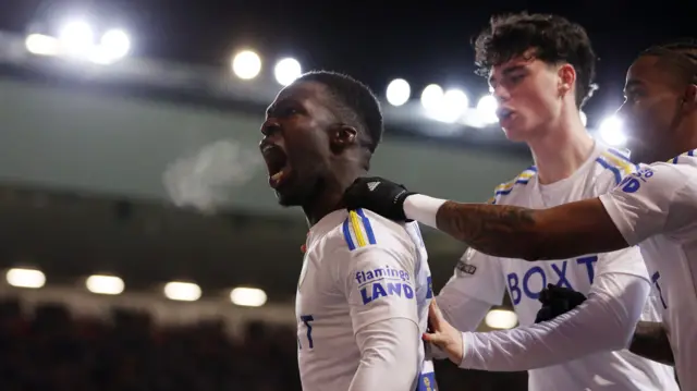 Wilfried Gnonto celebrates