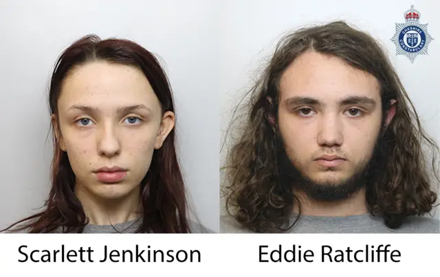 Cheshire Police have just released this image of Scarlett Jenkinson and Eddie Ratcliffe.