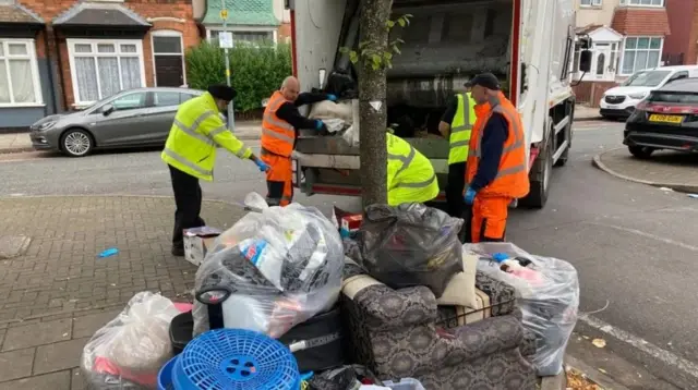 Birmingham City Council crews tackle fly-tipping