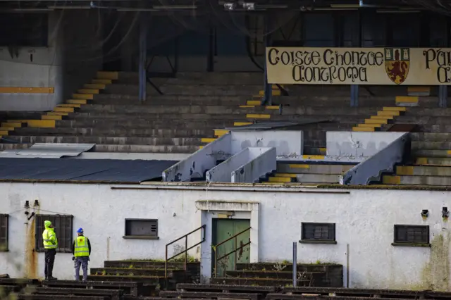 Workers at Casement Park site in west Belfast