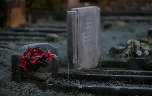 A gravestone