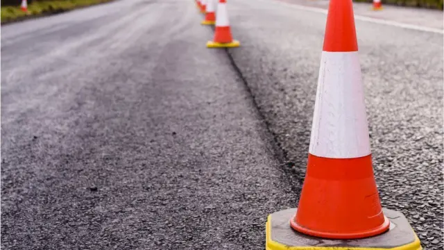 cones at roadworks