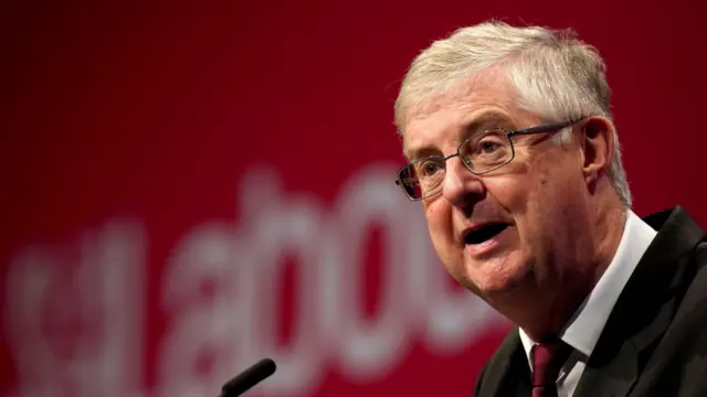 Outgoing First Minister of Wales Mark Drakeford