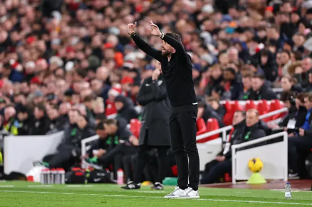 Rob Edwards instructs from the touchline