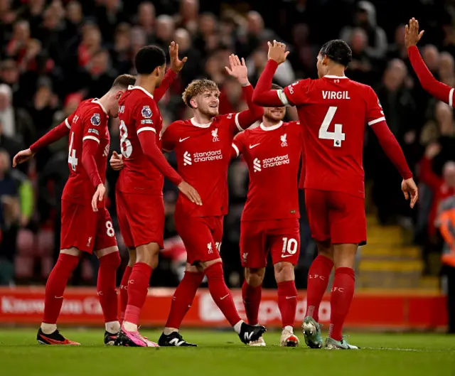 Cody Gakpo of Liverpool celebrates