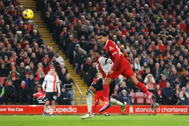 Cody Gakpo of Liverpool FC scores