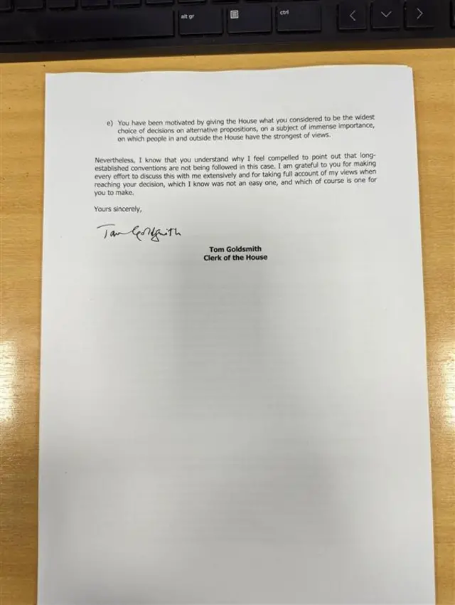 Clerk's letter 2