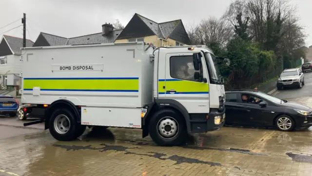 Bomb disposal van