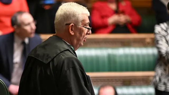 Speaker Lindsay Hoyle addresses the Commons