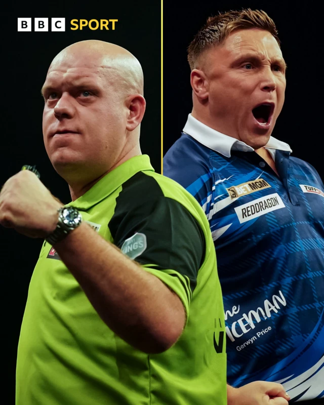 Michael van Gerwen and Gerwyn Price