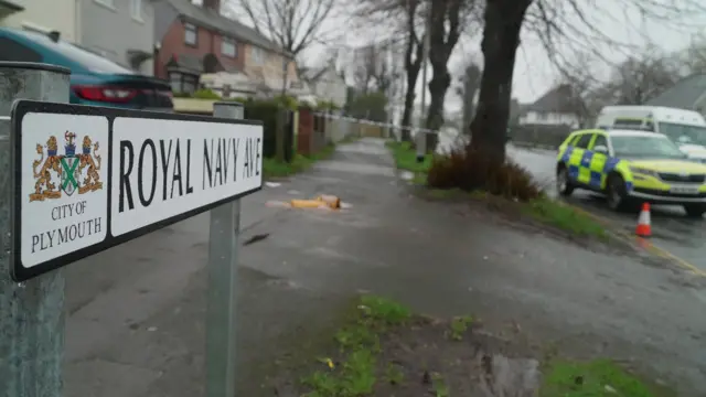 Royal Navy Ave sign