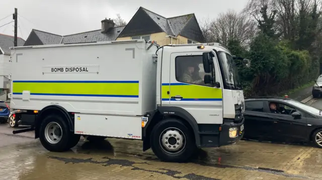 Bomb disposal van