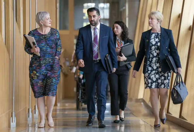 Angela Constance, Humza Yousaf and Shona Robison