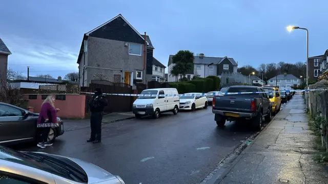 Cordon in Keyham bomb area