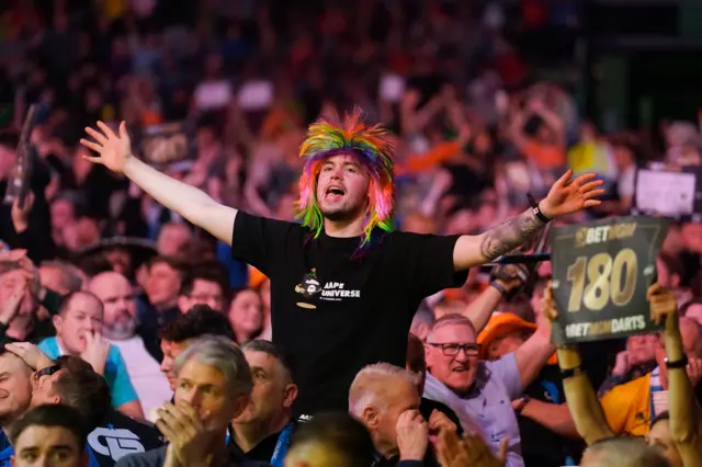 Fans at Premier League Darts in Glasgow 2024