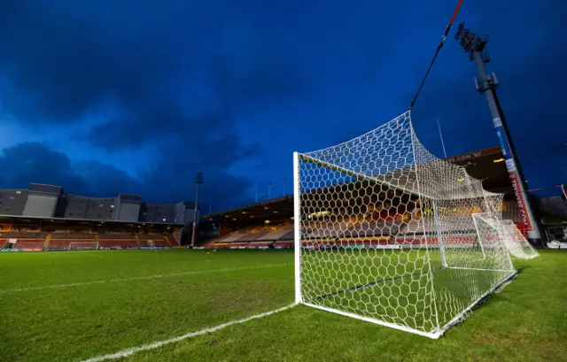 A general view of Firhill before a cinch Championship match between Partick Thistle and Dunfermline at the Wyre Stadium at Firhill, on February 23, 2024, in Glasgow, Scotland.