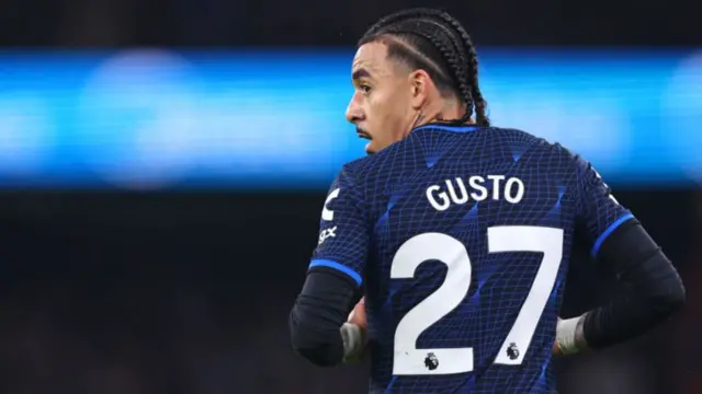 Malo Gusto playing for Chelsea