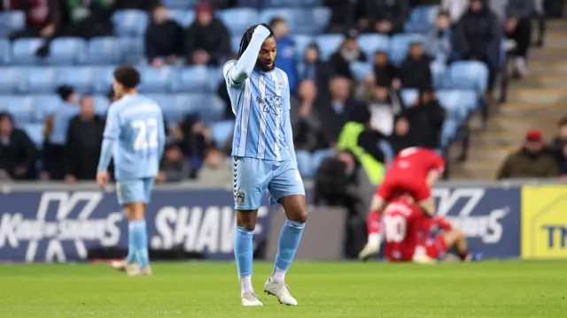 Coventry players look dejected