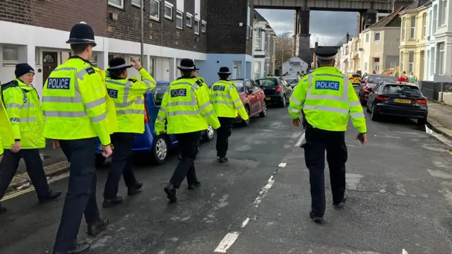 Police officers in Keyham area