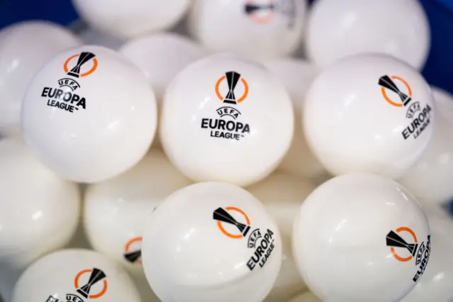 Europa League draw balls