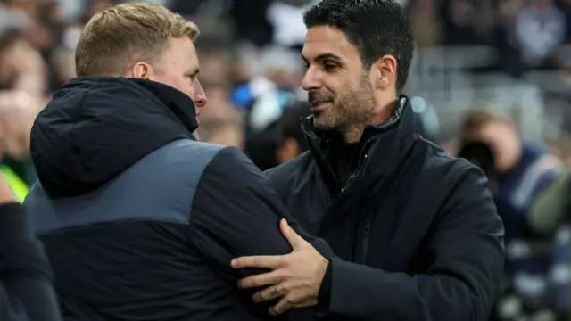 Eddie Howe and Mikel Arteta