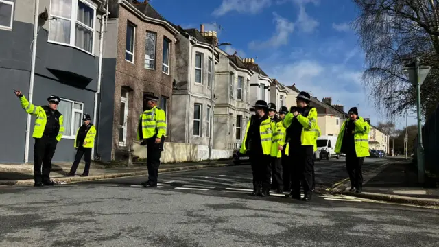 Police officers in Keyham area