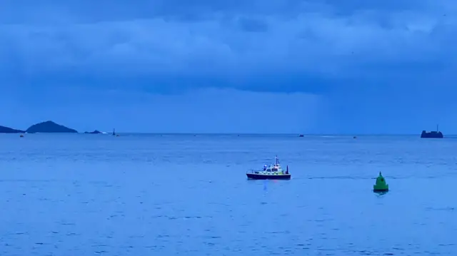 Police boat in Plymouth sound