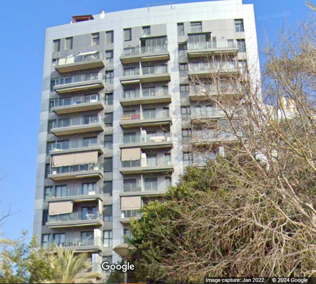 Google Maps image of the apartment block taken in January 2022.