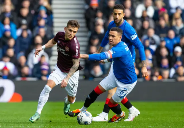 Kenneth Vargas, James Tavernier and Connor Goldson