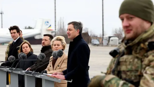 The leaders of Ukraine, Canada, Belgium, Italy and the European Commission