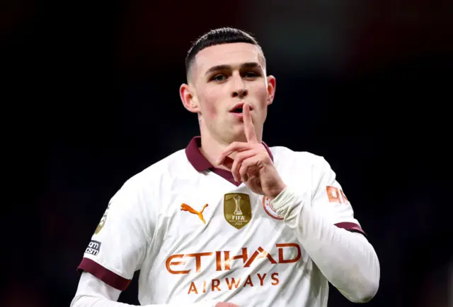 Phil Foden celebrates