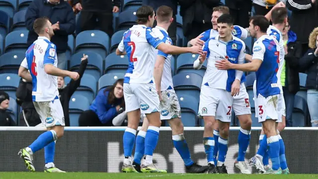 Blackburn celebrate scoring